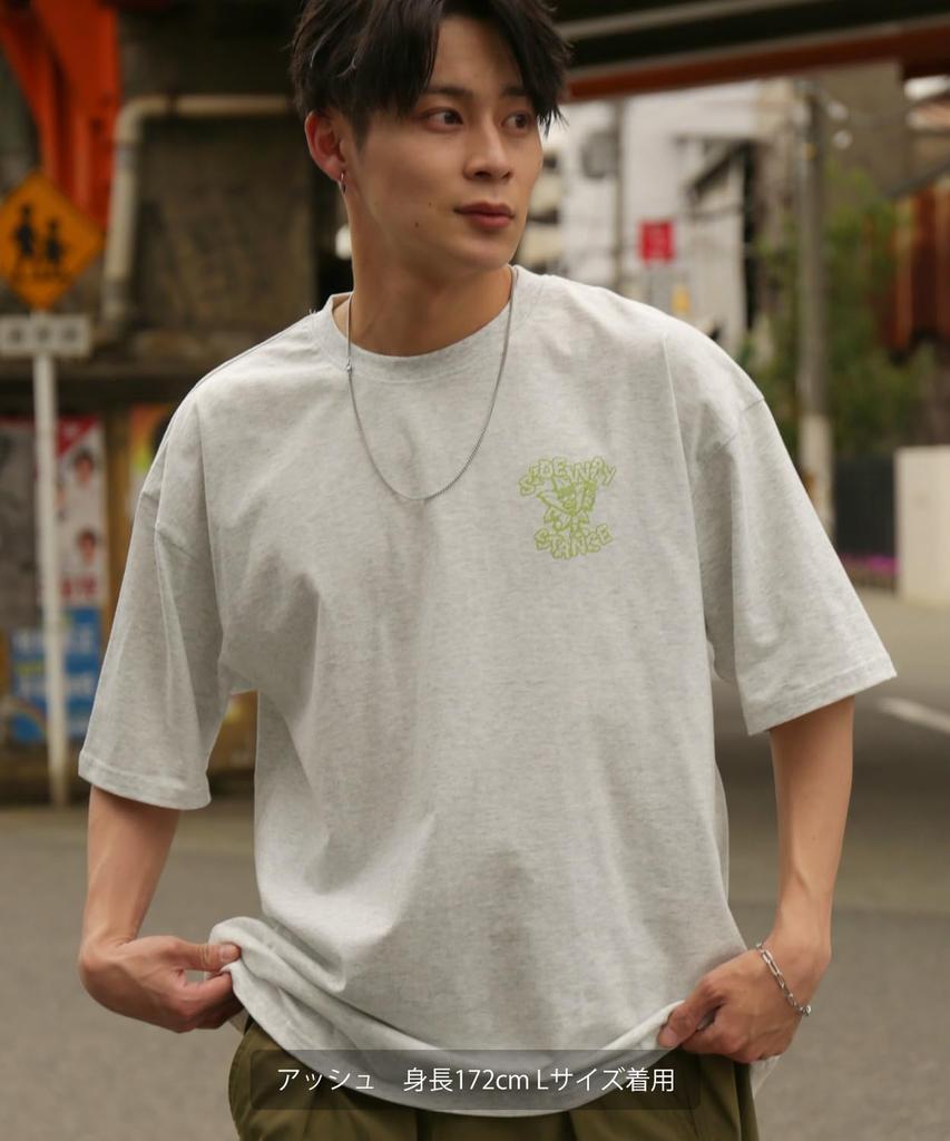 IMPROMES Casual SIDEWAYSTANCE Leaf Short Sleeve T-Shirt, Men's, Red