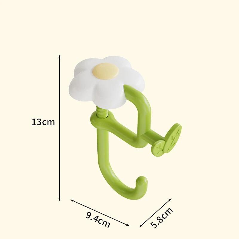 Flower Bag Hook No Drill Desk Hanger Portable Clamp for Table Edge Side Mount Organizer for Student School Classroom Desk