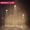Pack Spiral Christmas Tree Lights Outdoor Lighted Decorations Yard Xmas Eve Night Dcor JOYFY LED 3 218 for Entertaining Play Safe Kid Friendly Fun