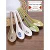 MOLUONA A5 Melamine Long-Handled Soup Spoons, 40-Pack