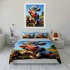 Farm-Themed Illustration Set For Decor Exquisite Three-Piece Bedding Set Gift For Kids And Adults