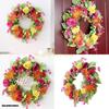 KX4B Artificial Wreath Spring Wreath for Front Door Farmhouses, Wedding Flower Arrangement Decorations