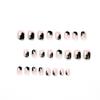 Minimalist French Flower Wearing Nail Short Flakes Wearable Press On Nails