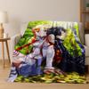 Anime SAO Sword Art Online Cartoon 3D Flannel Blanket,Cozy Soft Throw Blanket for Home Bedroom Bed Sofa Picnic Cover Gift Kids
