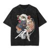 Science Fiction Adventure Anima Murder Drones T-Shirt Men Women Vintage Washed Cotton Summer Tee Harajuku Fashion Oversized Tops