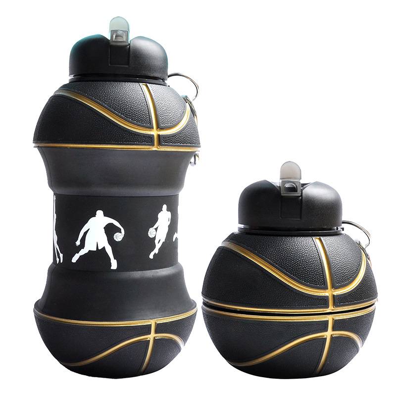 Silicone Fold Water Bottle Outdoor Sports Water Bottle Leakproof Portable Student Kids Water Bottle Soft Water Bottle Bpa Free