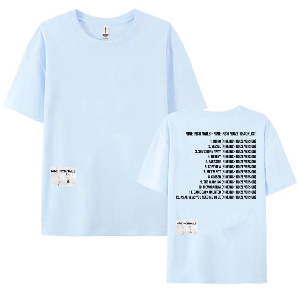 T-shirt Traccia Nine Inch Noize Nine Inch Nails Boys Noize T-shirt Estive Unisex Streetwear Girocollo Manica Corta Magliette in Cotone