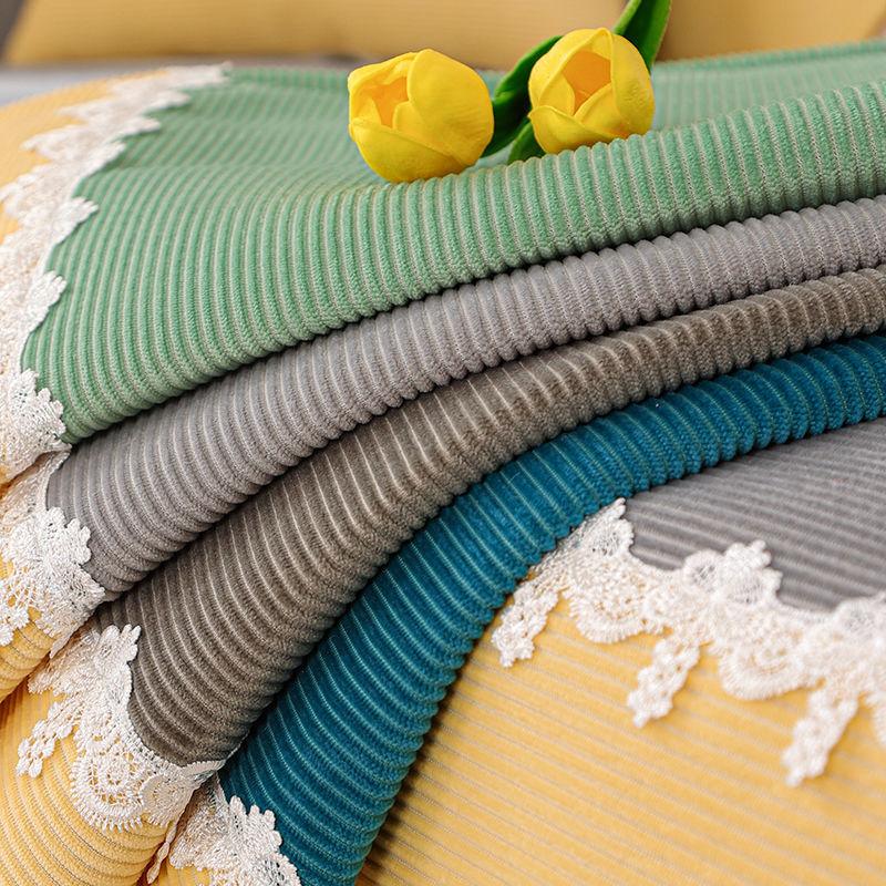 Corduroy Sofa Cover Four Seasons Universal Living Room Non-Slip Sofa Cushion Cover Velvet Full Cover Furniture Protection Cover