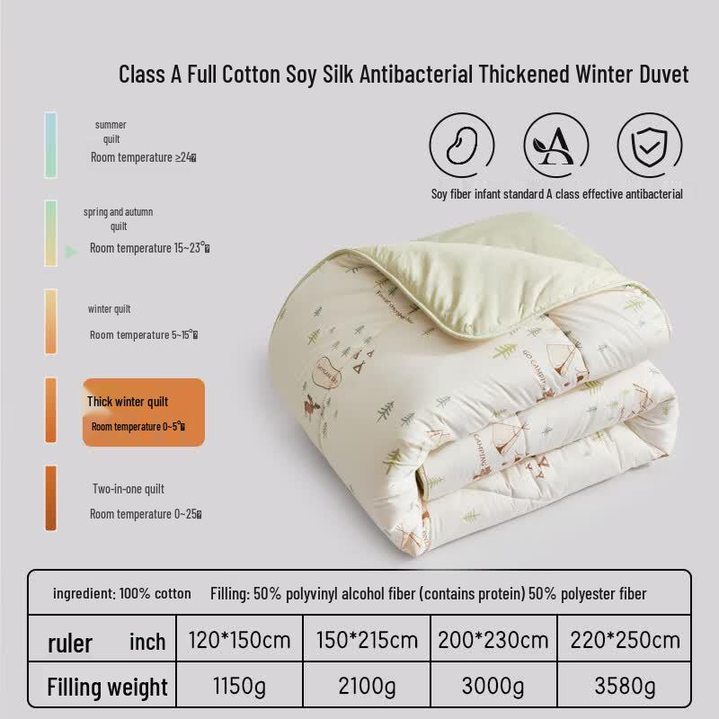 Luolai Kids' 50% Soy Fiber & Cotton Quilt