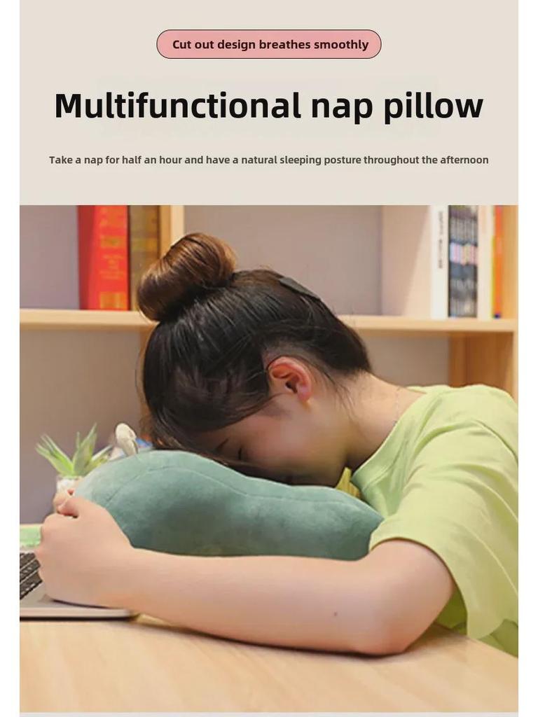 Breathable Plush Nap Pillow Doll - Cute Expression Puppet Gift