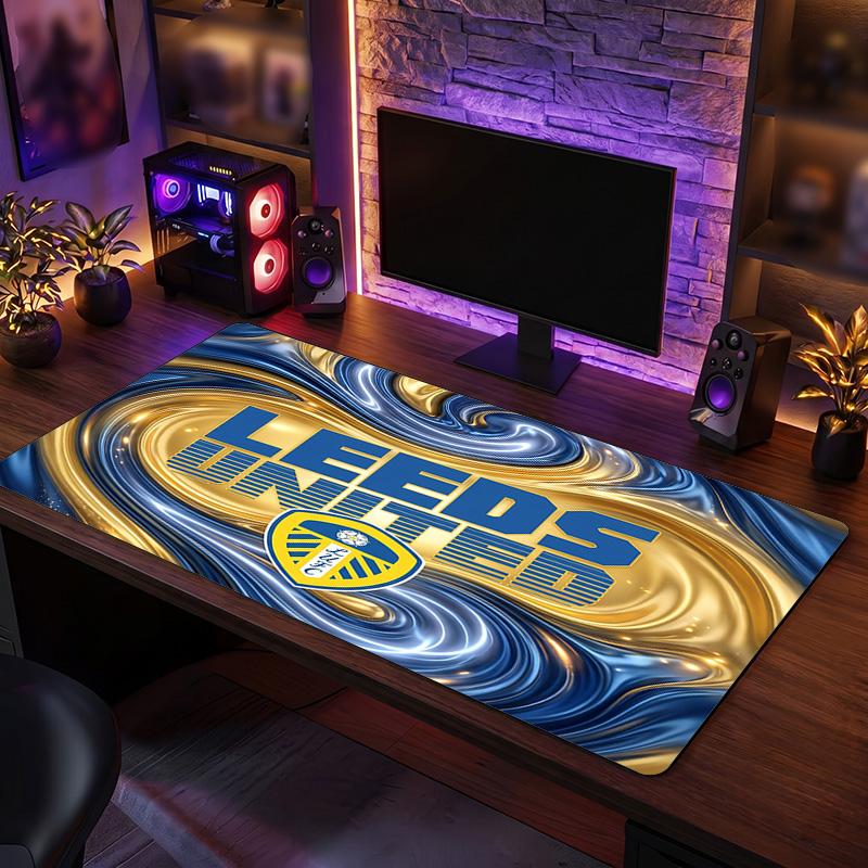 Tappetino Mouse Grande Stampa Leeds United Football, Tappetino Esteso Antiscivolo per Scrivania da Gioco per Ufficio Casa