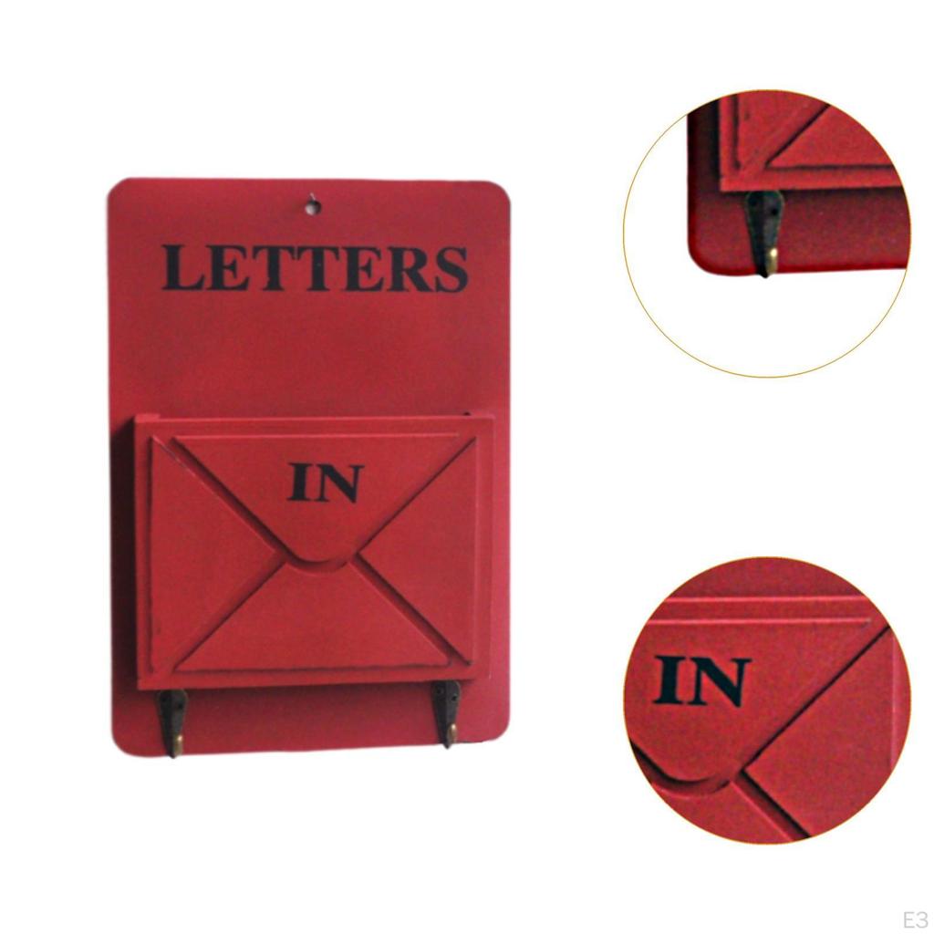 Hanging Key Holder with Hooks And Letter Organizer for Home Entryway