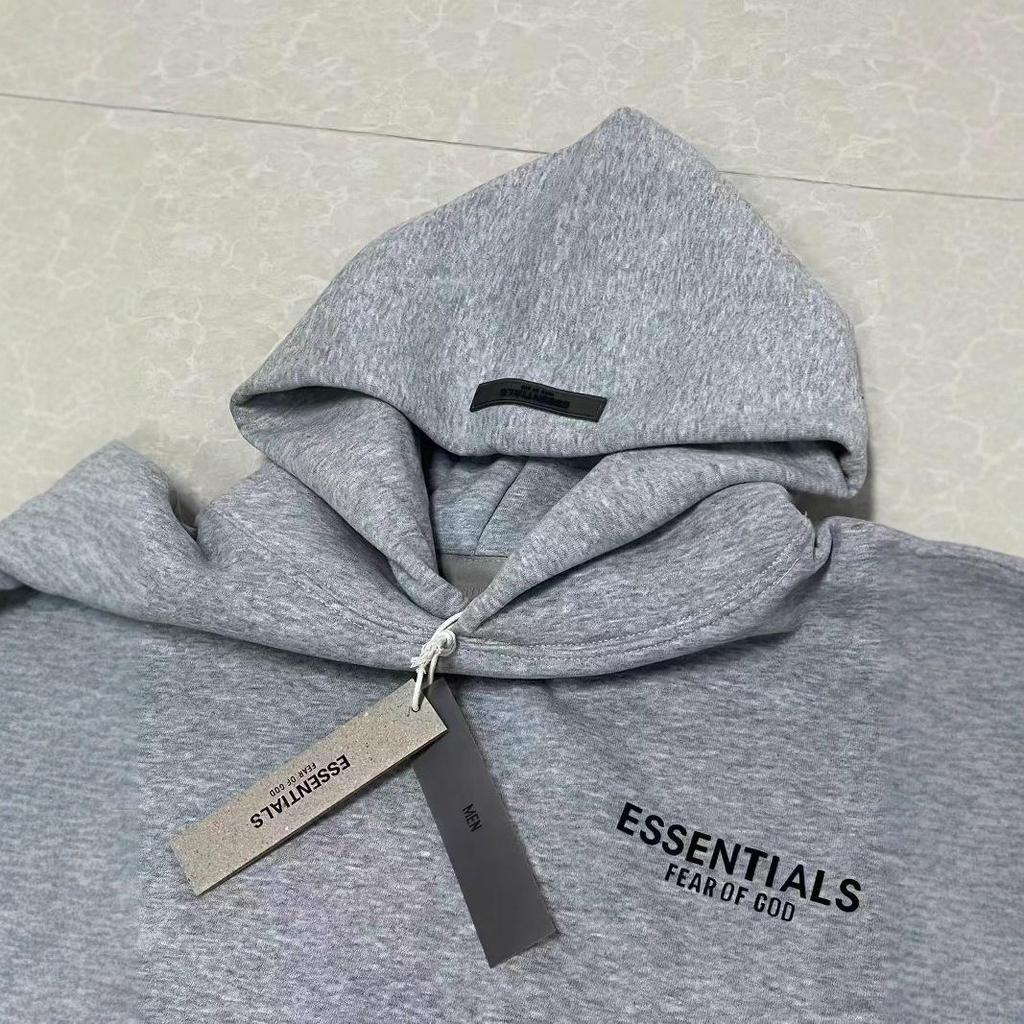 FOG ESSENTIALS Fleece Hoodie Set: High Street Trendy Brand with Original Packaging Bag.