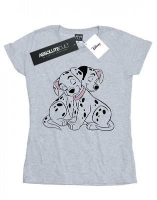 Womens/Ladies 101 Dalmatians Puppy Love Cotton T-Shirt