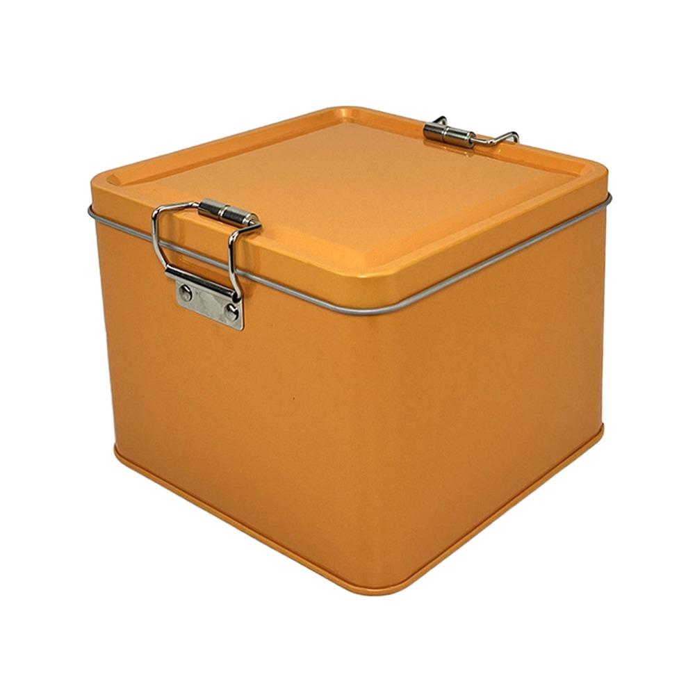 120*120*95mm Metall Aufbewahrungsbox Mehrfarbig Süßigkeitenbox Robuster Schnappverschluss Eisenbox Geldbehälter