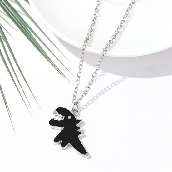 Pendant Necklace Dinosaur Ins Hip Hop Jewelry Long Electroplating Couple Necklace for Friend