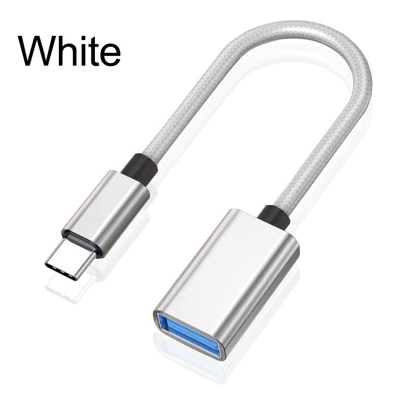 

Адаптер-кабель OTG Type C Адаптер USB C папа к USB мама Разъем для Xiaomi Huawei Кабель-конвертер данных OTG для MacBook Air белый