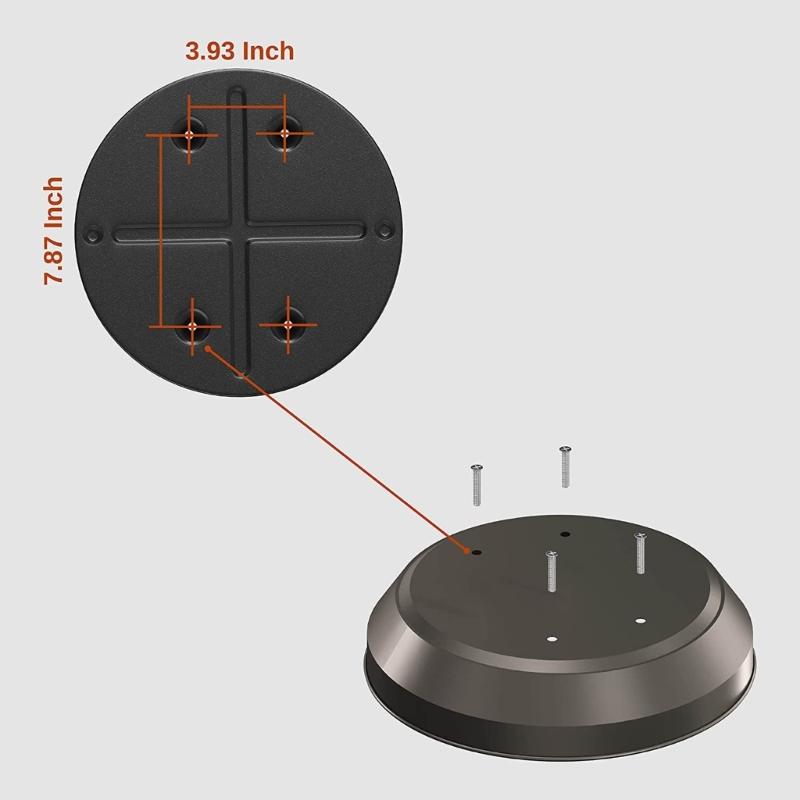 Round Weather Resistant Patios Heaters Accessory Plastic Protective Shield For Garden Heaters Easyly Installation