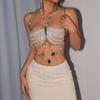 European and American Cross-Border Women's Clothing Nightclub Beach Party Pearl Beaded Chest Chain Tassel Halter Neck Vest Body Chain P25128