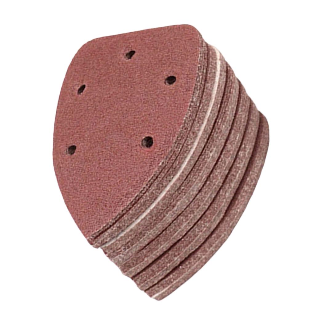 30Pcs Mouse Sander Sandpaper 5 Hole Backing Sand Sheets Abrasive Material for Wood Metal Plastic Applications