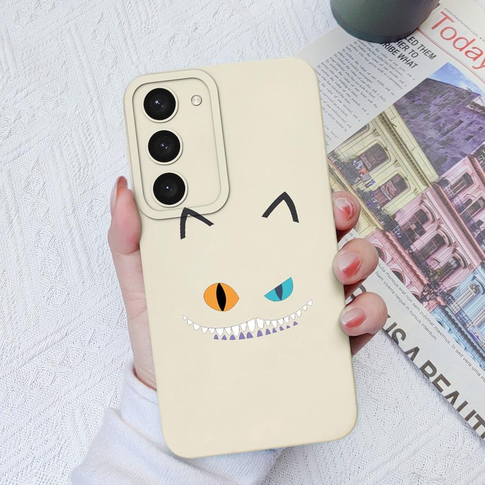 For Samsung S23 Ultra Plus FE Phone Cases Fashion Camera Protection Original Soft Liquid Silicone Cover For Samsung S 23 Shell