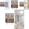 Peva Waterproof Bathroom Curtain Animal Pattern Long Giraffe Zebra For Toilet Decor