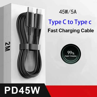 PD 45W USB C-Kabel für Samsung Galaxy S20 S21 S22 S23 Ultra Note 10 5G 20 A53 A54 Superschnelles Aufladen USB-Typ-C-Datenkabel