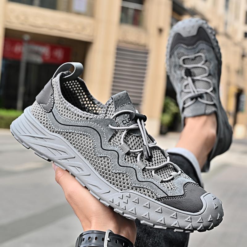 Super Breathable Hiking Shoes Rubber Anti Slip Climbing Trekking Shoes Outdoor Anticollision Sneakers Men Pigskin Walking Shoes