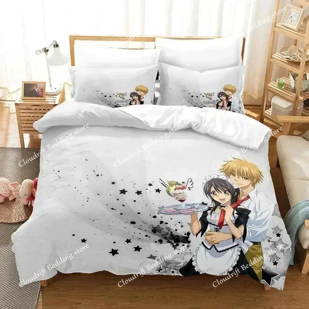 Anime Maid Sama Misaki Bettwäscheset Bettbezug Bettset Steppdeckenbezug Kissenbezug Steppdecke King Queen Size Jungen Erwachsene Bettwäscheset S