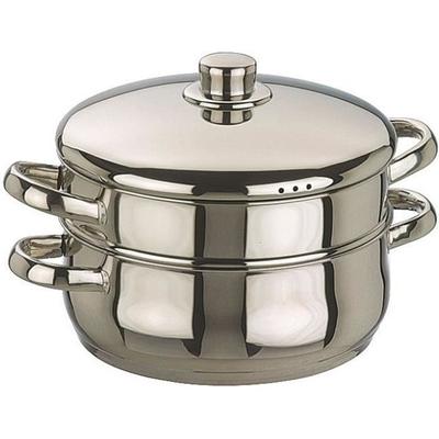 IBILI - Oslo Steamer Casserole, 24 Cm, Stainless Steel, Induction Compatible
