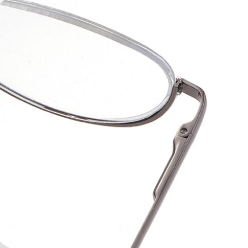 Retro Ultra-light Metal Half Frame Reading Glasses Portable Men Women Readers Optical Spectacle Small Frame Eyeglass