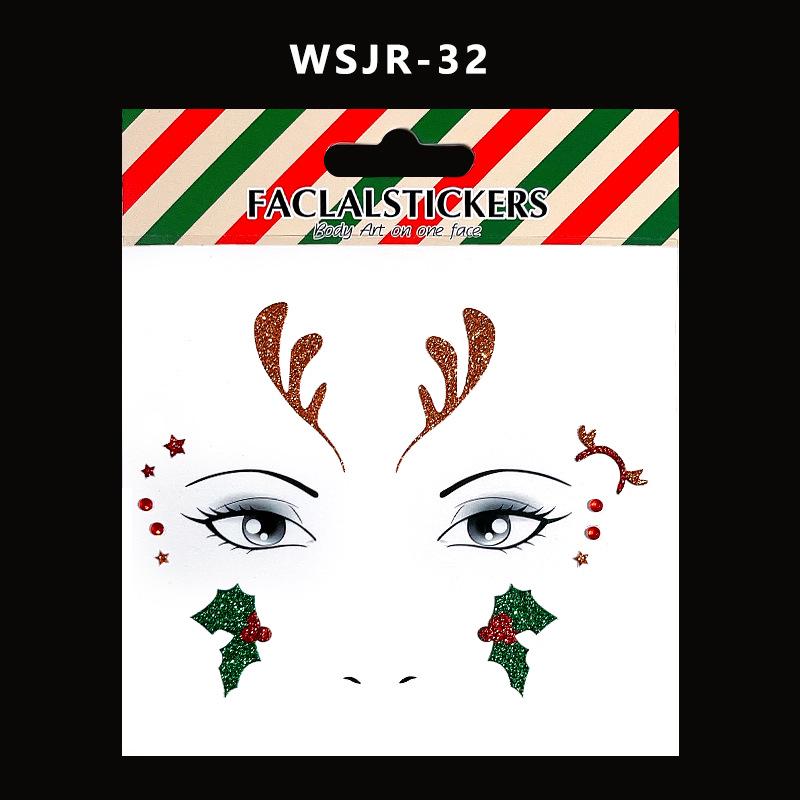 Custom Festival Party Glitter Face Stickers for Christmas & Halloween Makeup