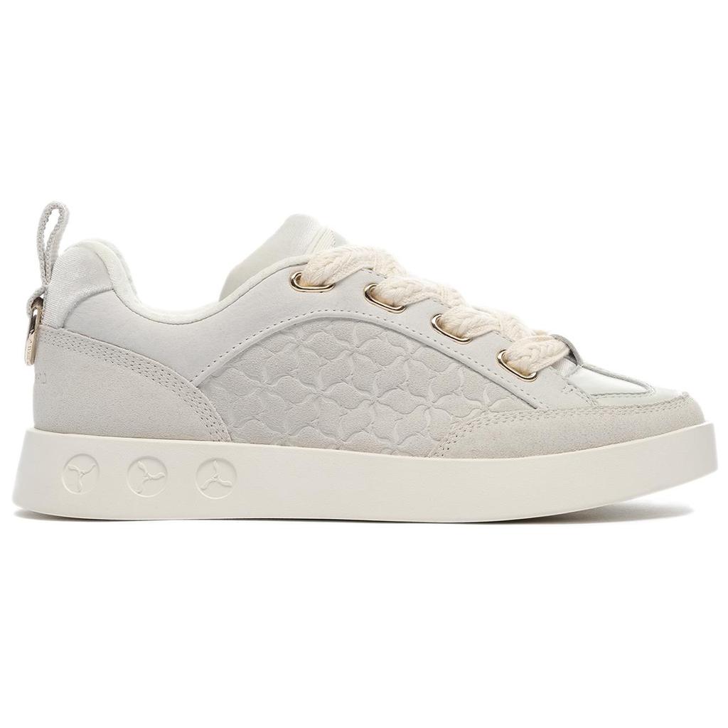 Li-Ning 1990 Comfortable Non-Slip Lightweight Low-Top Skate Shoes Women Sneaker Gray ALFS178-3