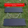 Kleiner Faltbarer Picknick Reise Camping Klappbarer Aluminiumtisch für Outdoor Wandern