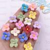 50Pcs Resin Colorful 16mm Flower Flatback Stone Gemstone Scrapbook DIY Wedding Christmas Art Decor Jewelry Craft Accessories