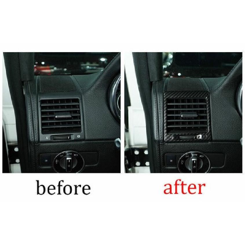 For Benz G-Class 13-2018 Car Console L&R ABS Carbon Fiber Vent Cover Air Outlet