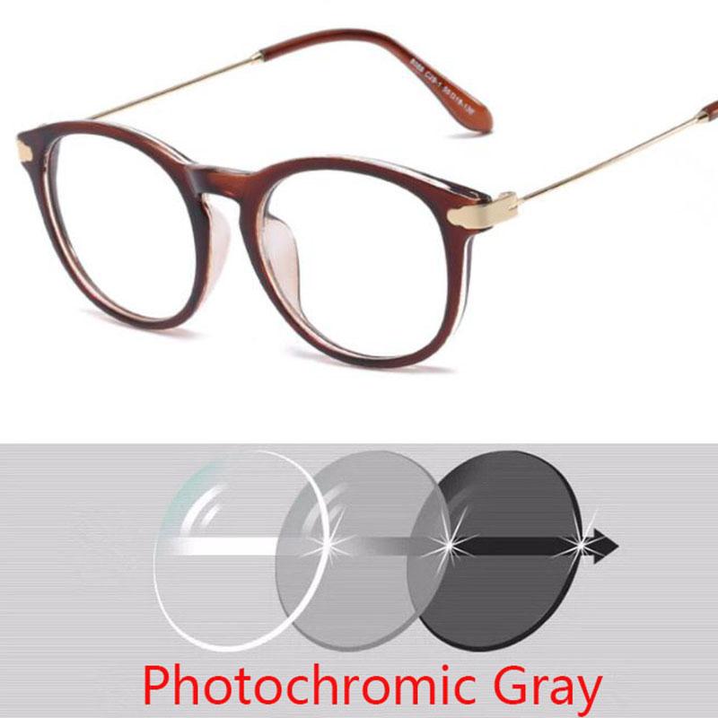 Ochelari Rotunzi Finisați pentru Miopie Femei Bărbați Ochi de Pisică pentru Miopie Ochelari de Student cu Dioptrii Minus -1.0 -1.5 -2.5 Până la -6