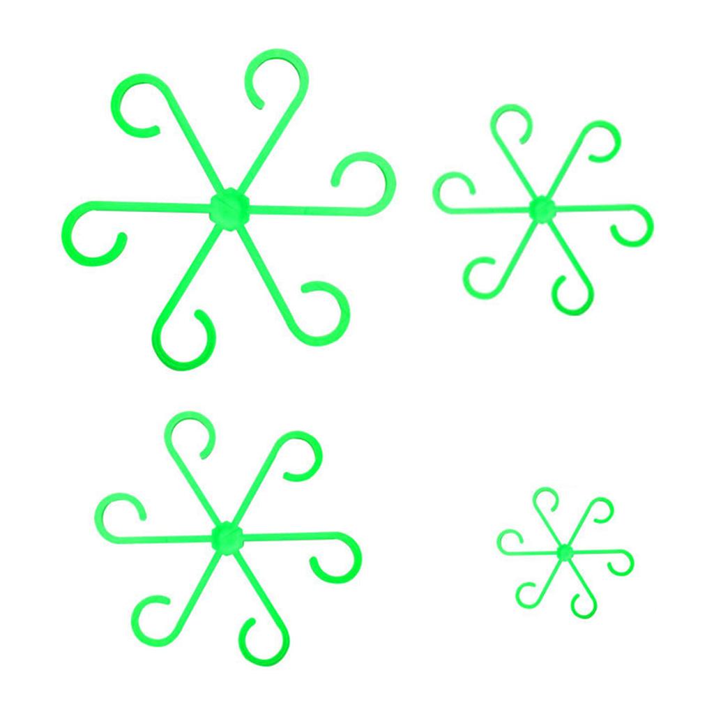 4Pcs Plants Stem Support Black/Red/Green Plastic Trellis Easy Installation Vine Plants Trellis for Indoor and Outdoor Plants