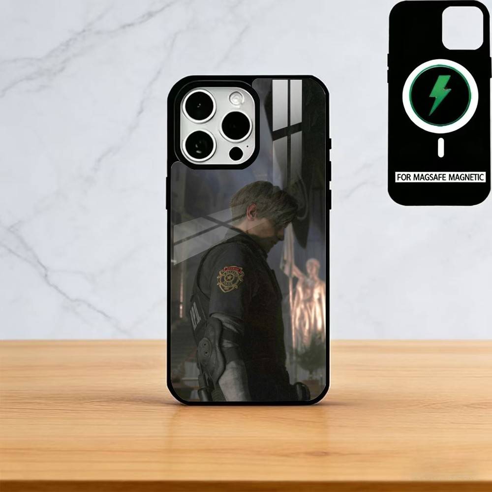Etui na telefon Leon Kennedy Do iPhone 17, 16, 15, 14, 13, 12, 11 Plus, Pro Magnetyczne Do ładowania bezprzewodowego Magsafe