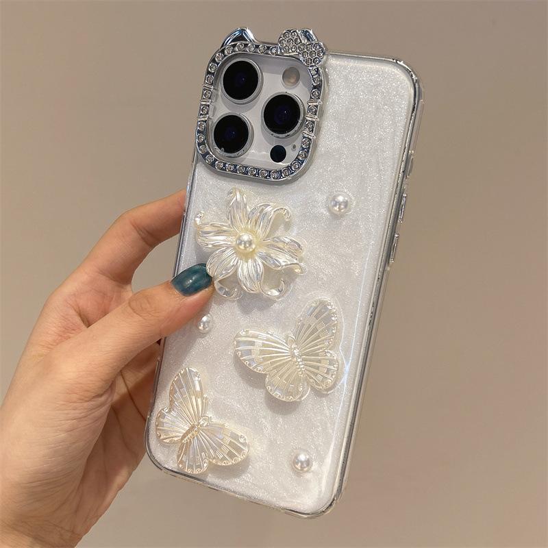 Fairy butterfly iPhone17promax mobile phone case for 16Pro15pm light luxury anti-drop 14/13