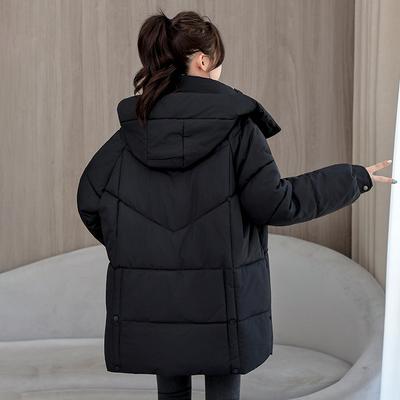 Damen Winter Kapuzen Daunenmantel Steppjacke Midi Übergröße