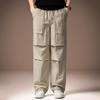 High-end Outdoor Thin Multi-pocket Tooling Charging Pants for Men's Summer New Loose Straight Casual Pants for Men