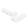 1 Pair Toe Separator Soft Stretchy Reusable Toe Spacer Bunion Corrector for Women Men White Adult