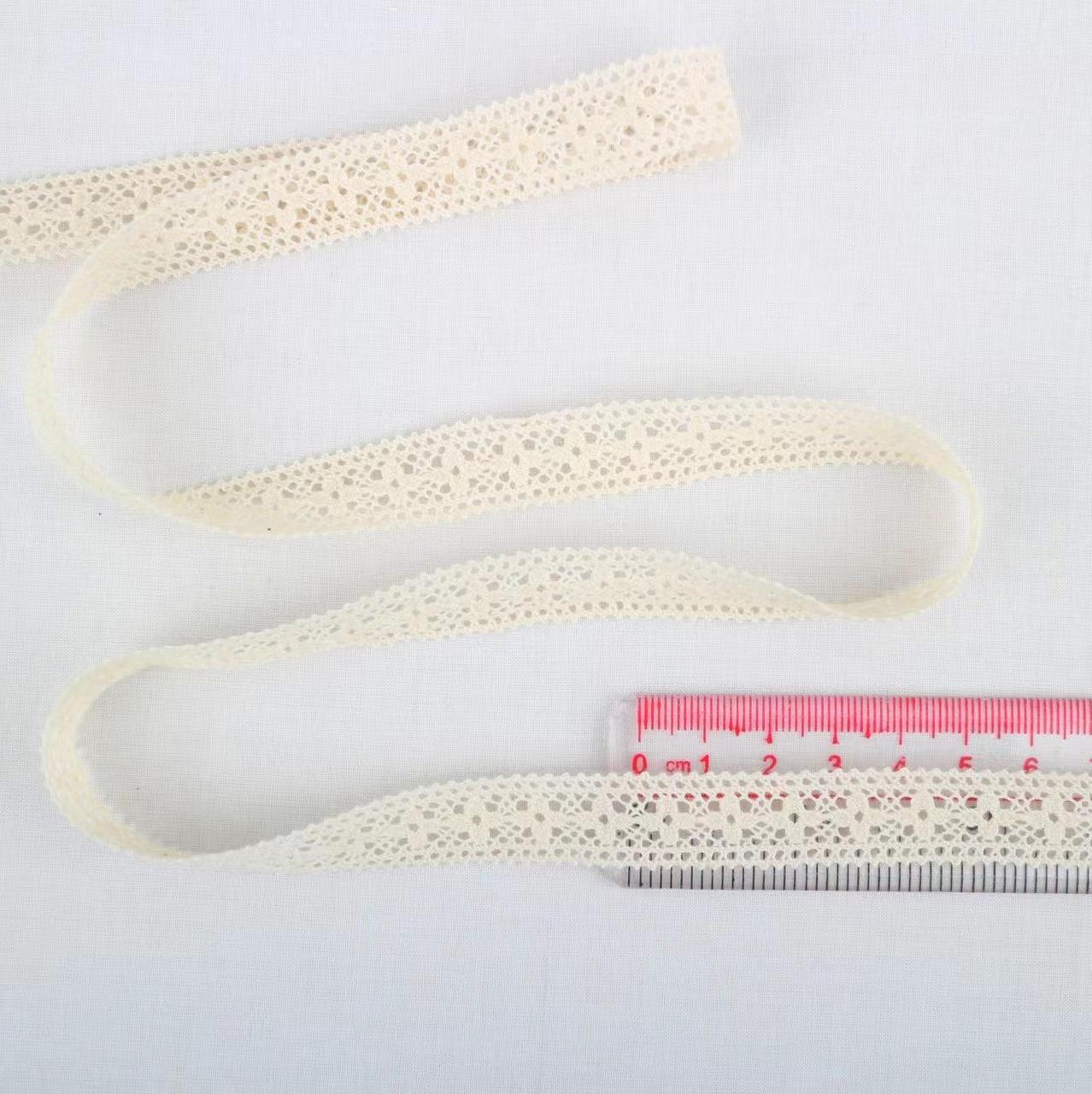 

Bilateral Thin Thread Cotton Thread Lace Accessories Diy Handmade Dolls, Curtains, Straps, Headbands, Hats, Etc. This White 1505