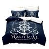 Ocean Wind Anchor Digital Printing Three-Piece Quilt Cover Order Home Textile Pillowcase