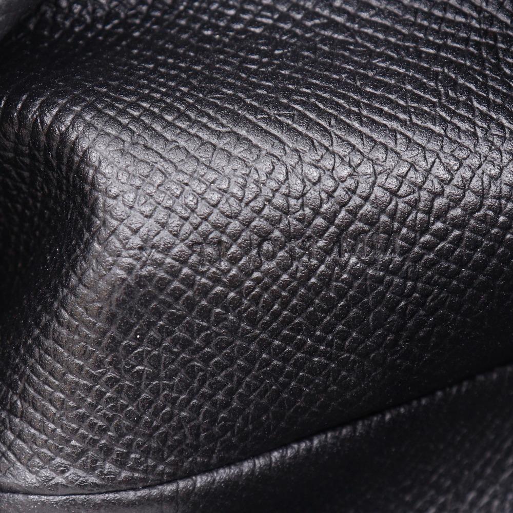 HERMES Beansufla Purse black Epsom unisex Used