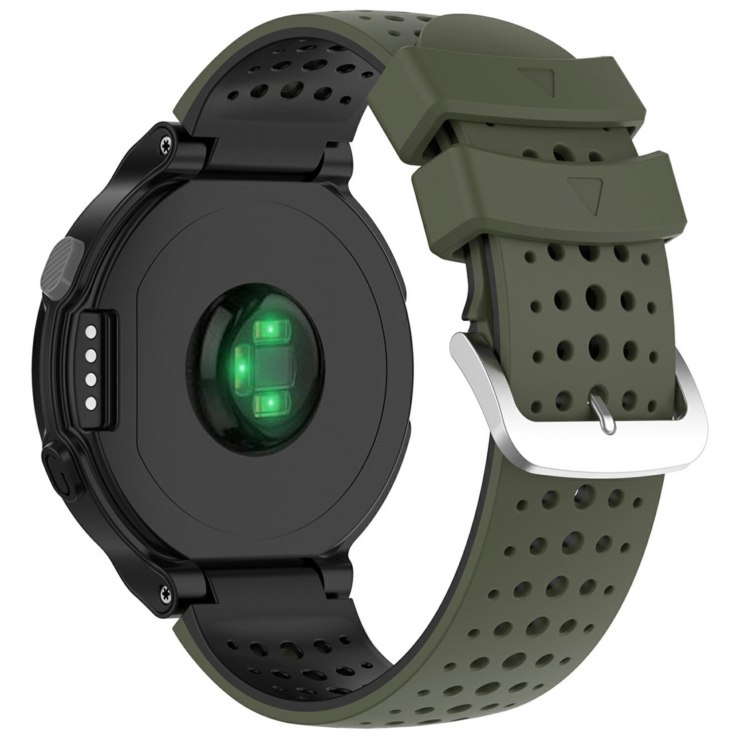 

For Garmin Forerunner 220 Silicone Watch Band Replacement Wrist Strap with Round Holes C