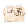 2026 Summer Comic Form Crayon Shinchan Image 100 Cotton Printed Oversize Casual Tshirt Adult Children Parentchild Top Y2k