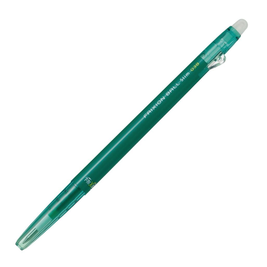 Pilot FriXion Ballpoint Slim Erasable Ballpoint 10 LFBS180UF10G 0.38 Pen, Green, Pens, зелёный