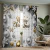 2-Panel Semi Blackout Curtains with Christmas Pendant Design - Soft, Light-Filtering & Thermal Insulated for Privacy In Bedroom